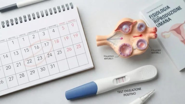 Calendario del ciclo mestruale e strumenti per il monitoraggio della fertilità e dell'ovulazione.